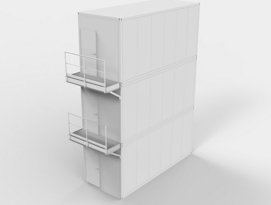 Treppe und Zwischengeschoss