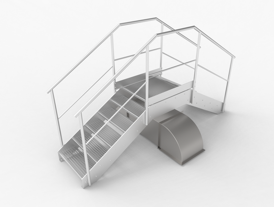 niedrige Treppe