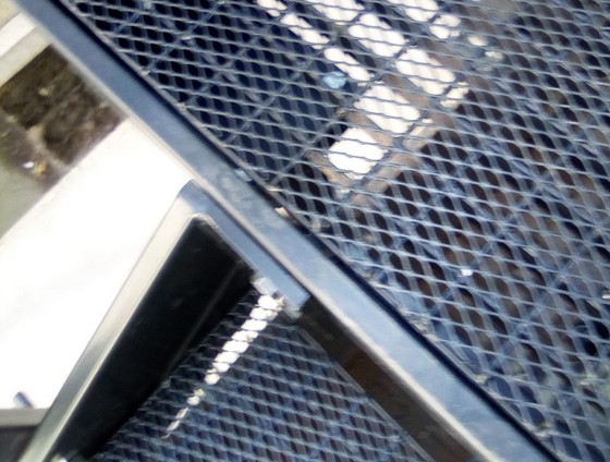 interne Metalltreppe