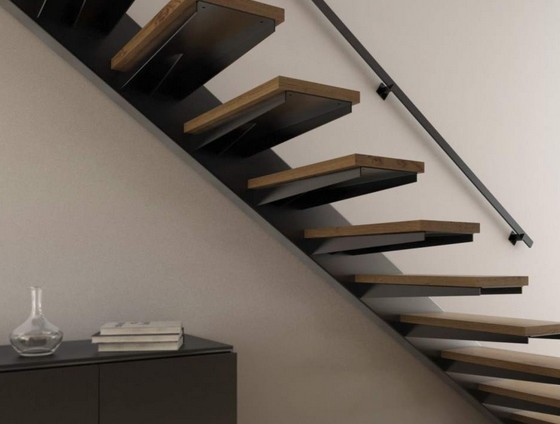 interne Metalltreppe